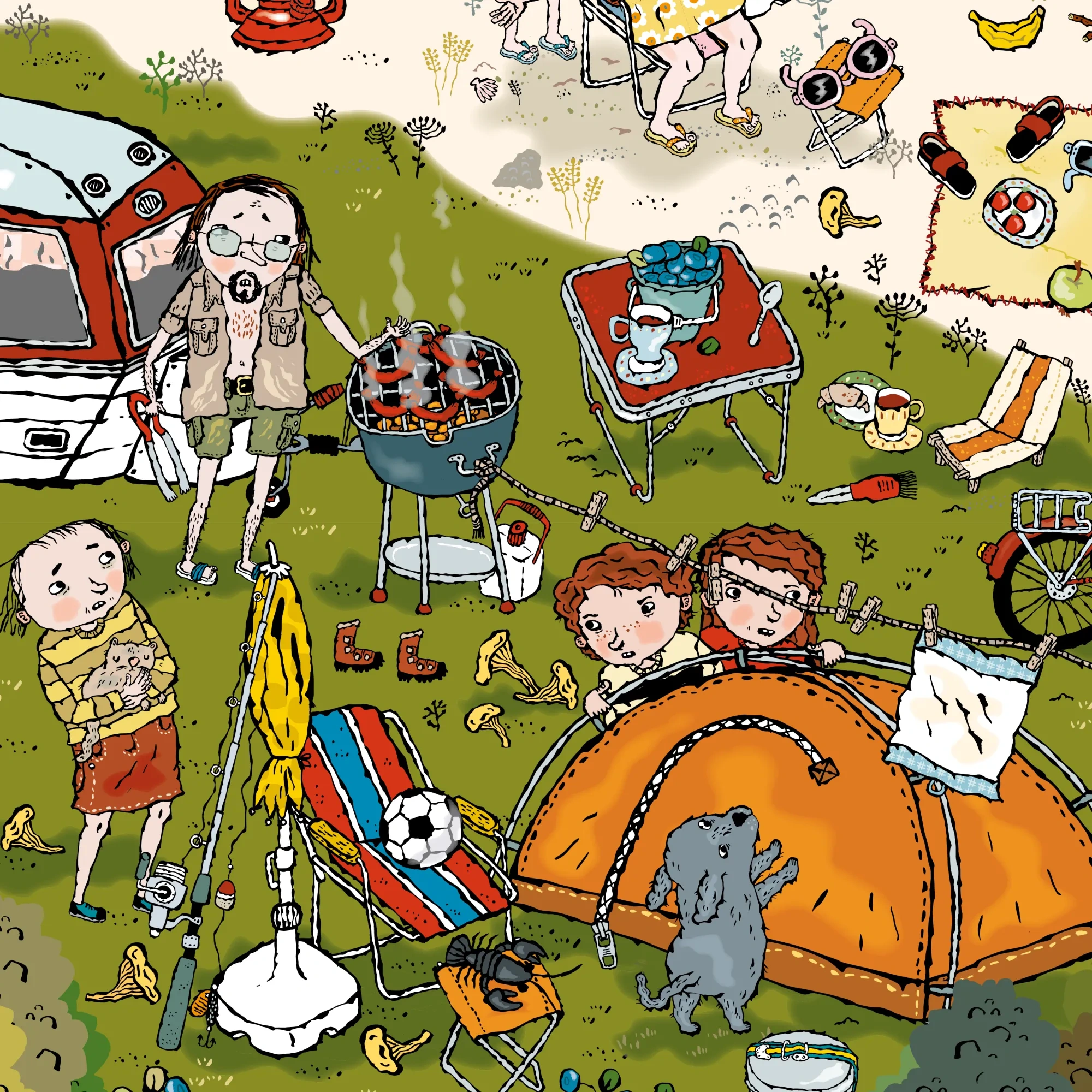 Lasse och Maja campar